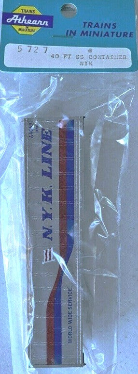 Athearn 5727 HO Scale NYK 40' Smooth Side Steel Container Assembled