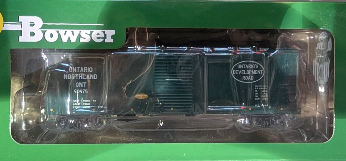 Bowser 42453 HO Ontario Northland 40FT Box Car #90975