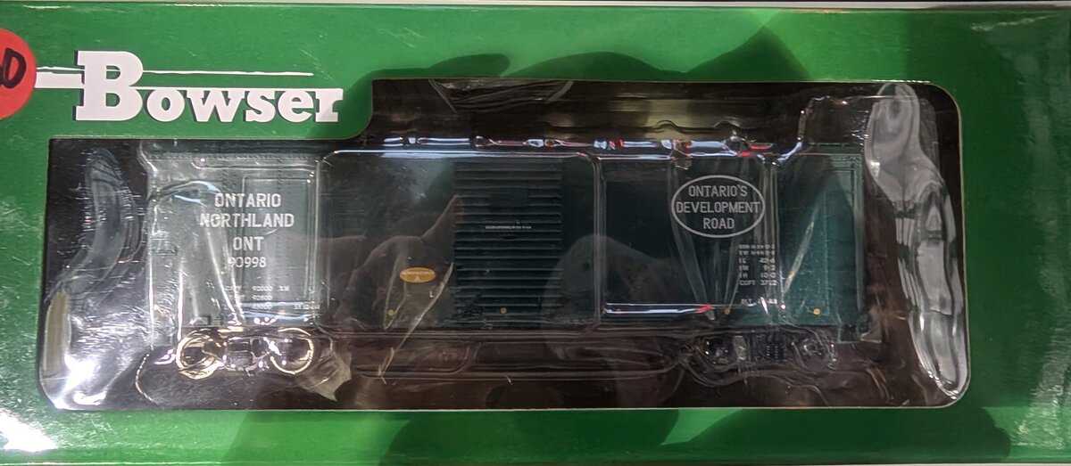 Bowser 42454 HO Ontario Northland 40' Single-Door Steel Boxcar #90998
