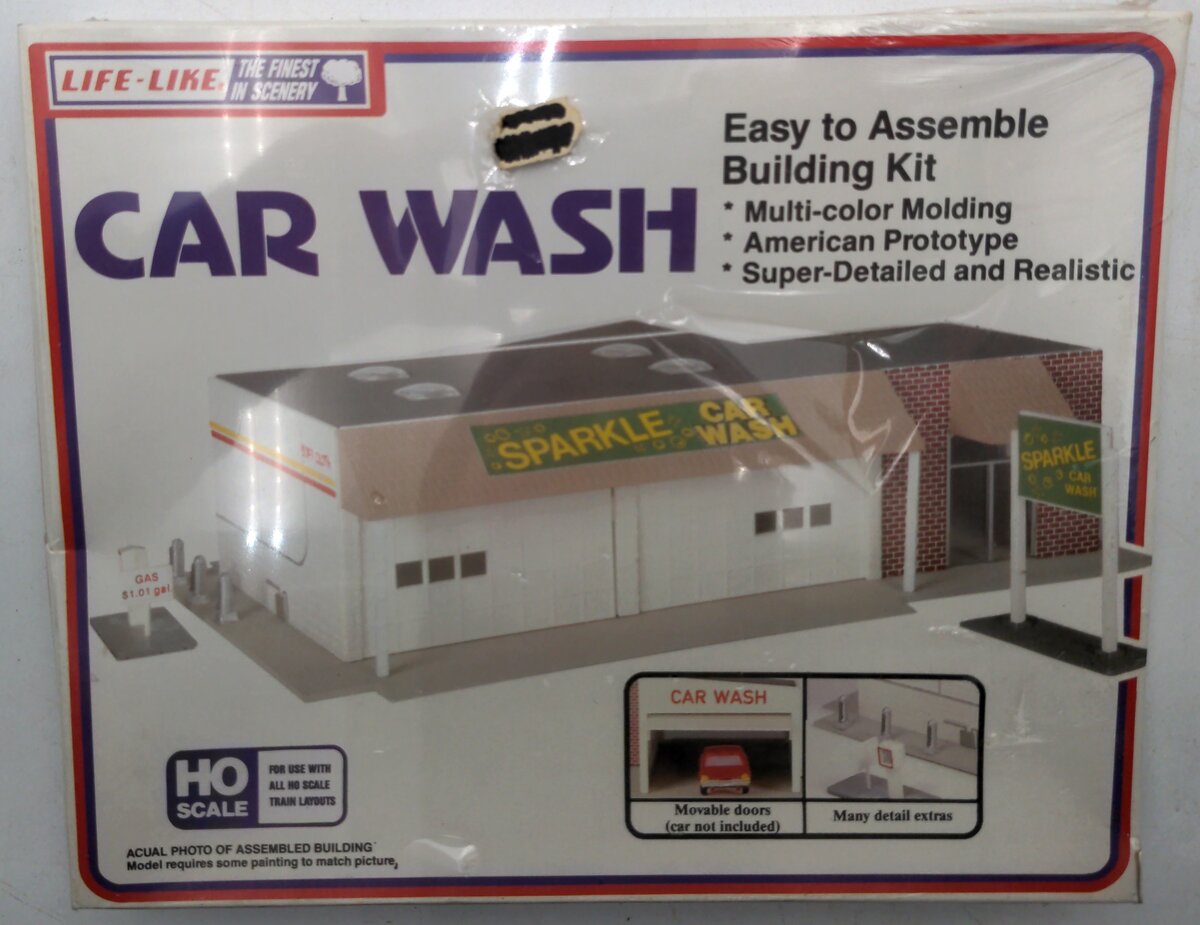 Life Like 1361 HO Car Wash Plastic Building Kit