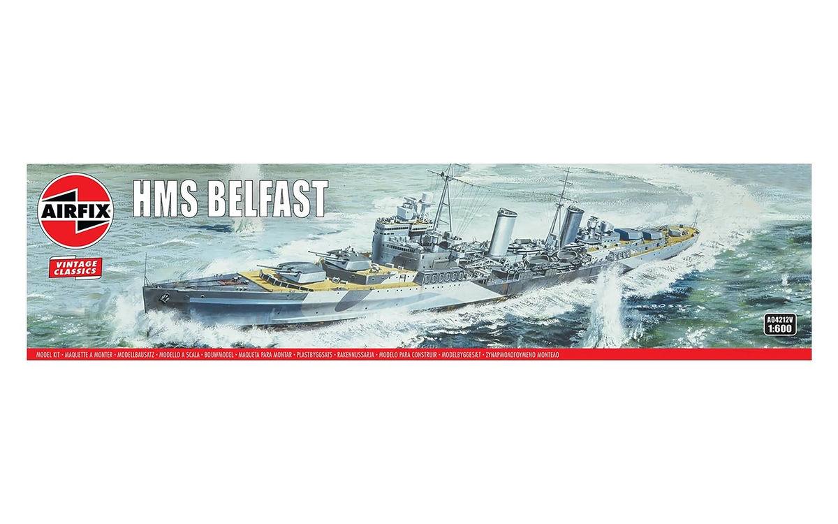 Airfix Products A04212V 1:600 HMS Belfast Plastic Ship Kit