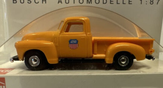 Busch 040-92104 HO Yellow Union Pacific '50 Chevy Pickup