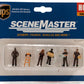 Walthers 949-6043 HO UPS Delivery Personnel With Handcart Figures (Set of 5)