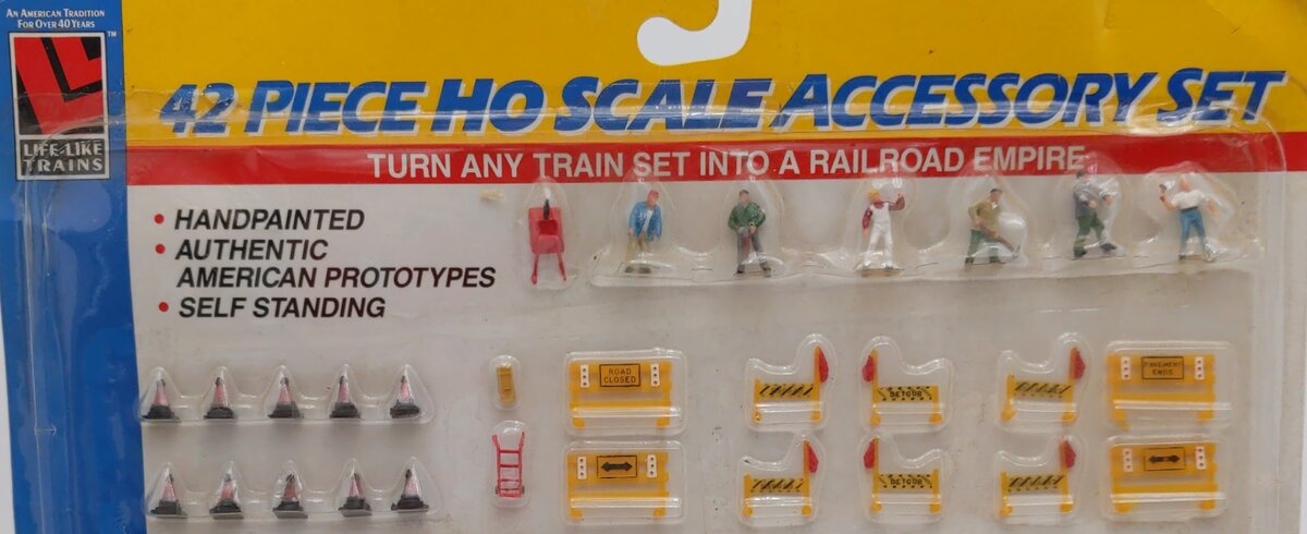 Life Like 1220 HO Scale Accessory (Set of 42)