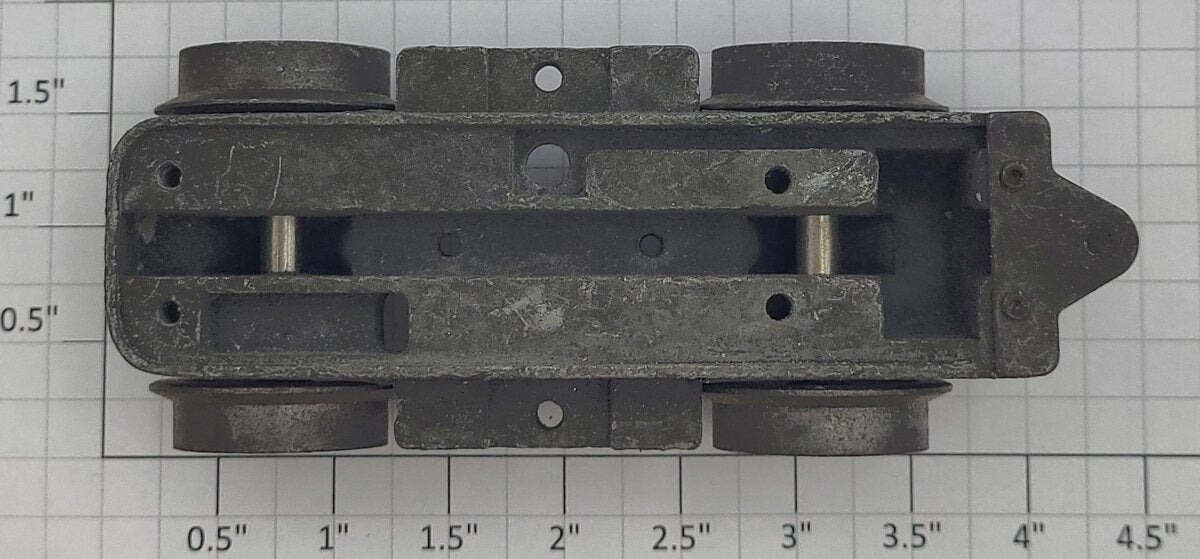 Lionel 2333-151X5CM F3 Rear Power Truck Frame with Coupler Mount no Gears