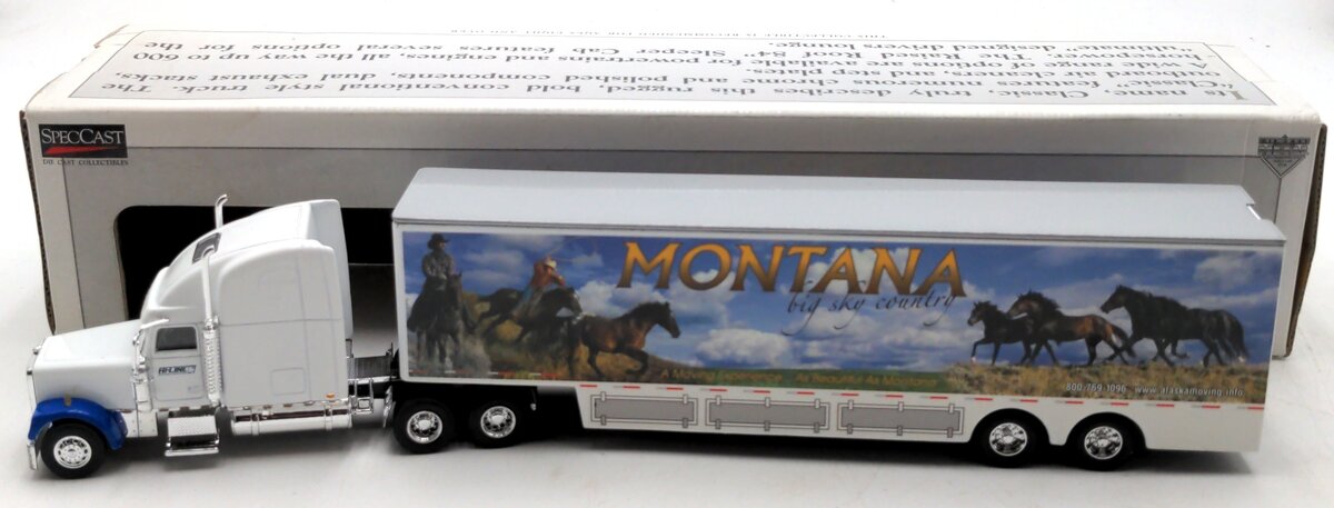 SpecCast 36539 1:64 Hi-Line Montana Freightliner Classic XL Tractor Trailer