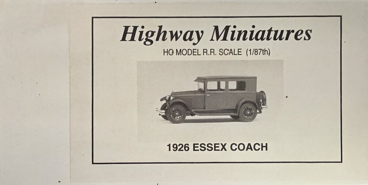 Jordan Products 360-222 HO Highway Miniatures 1926 Essex Coach Model Kit