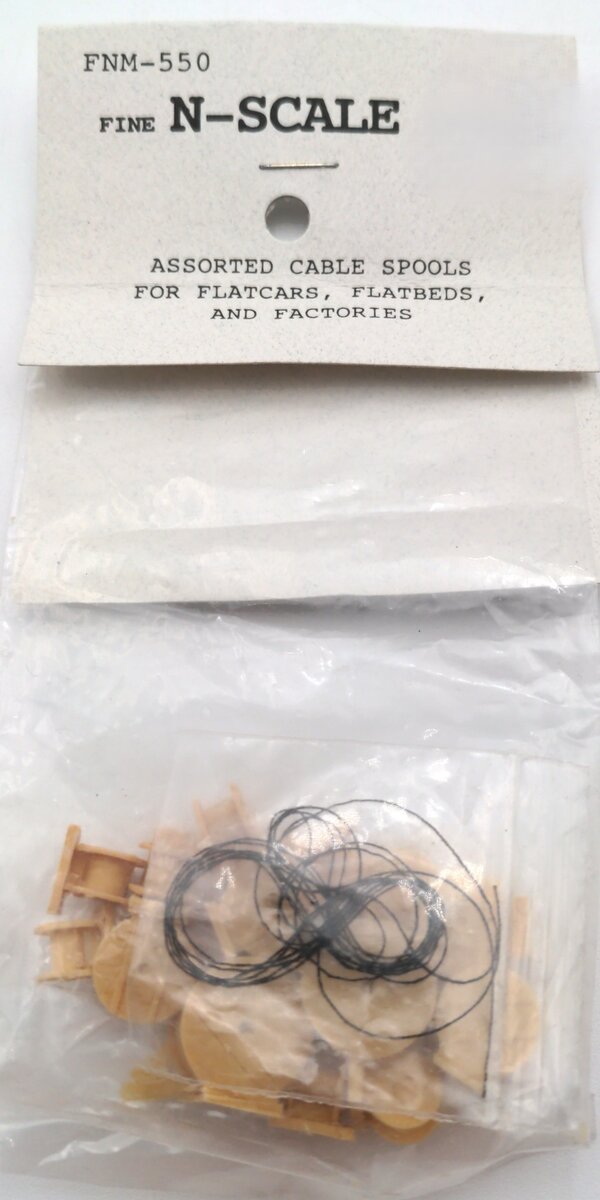 Fine N Scale Products FNM-550 N Assorted Cable Spools for Flatbeds and Factories