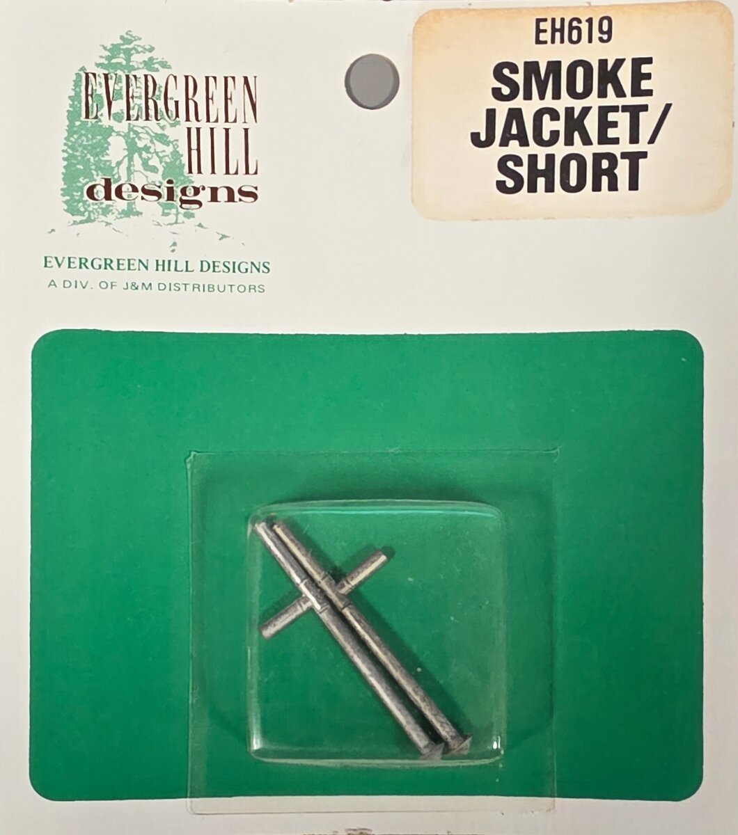 Evergreen Hill 619 HO White Metal Short Smoke Jacket (Pack of 2)