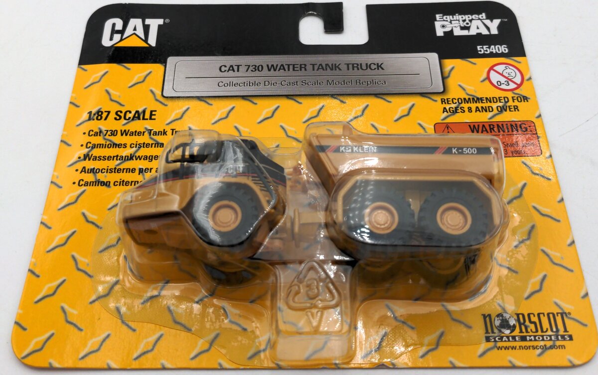 Norscot 55406 1:87 CAT 730 Articulated Truck With Klein Water Tank