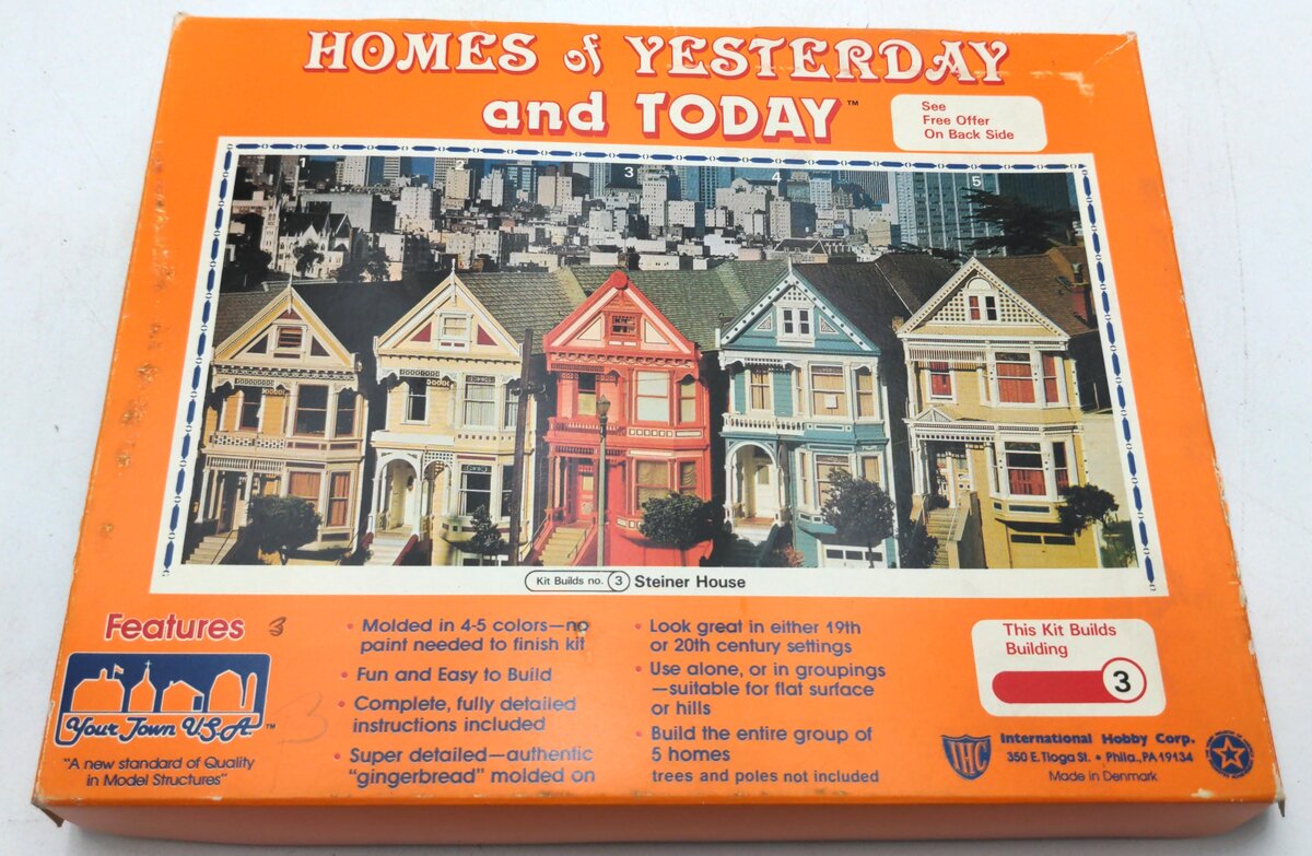 IHC 100-3 HO Steiner House Homes of Yesterday and Today Building Kit
