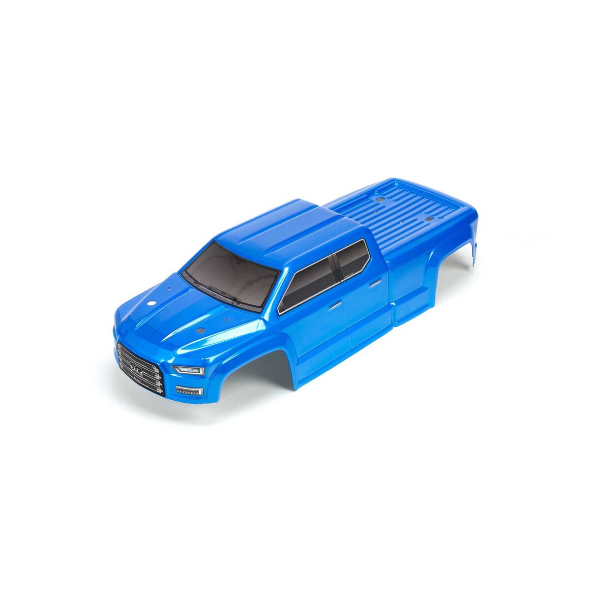 ARRMA ARA402283 Big Rock Crew Cab 4x4 3S BLX Blue Painted Decaled Trimmed Body