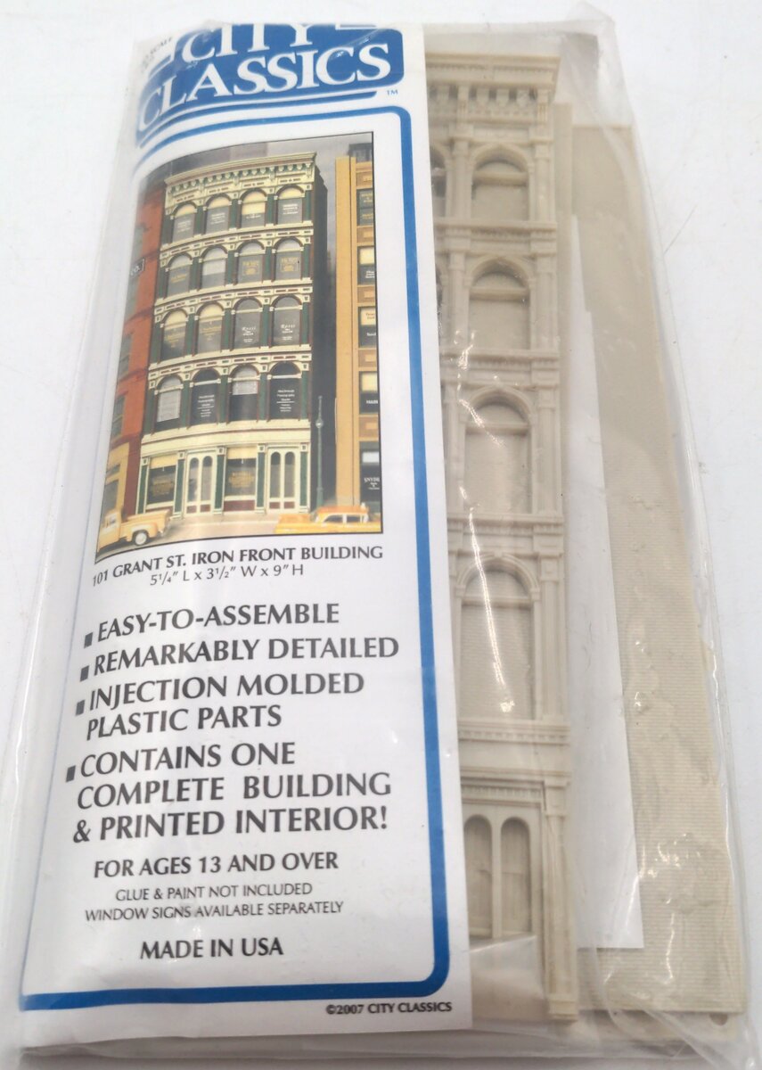 City Classics HO 101 Grant St. Iron-Front Building Kit