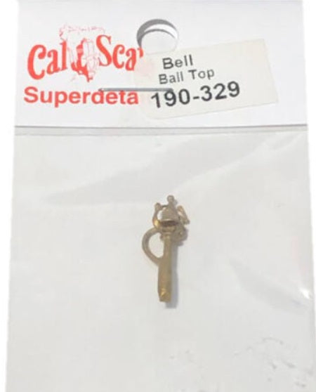 Cal Scale BE-329 HO Scale Bell Ball Top Brass 1860-1900