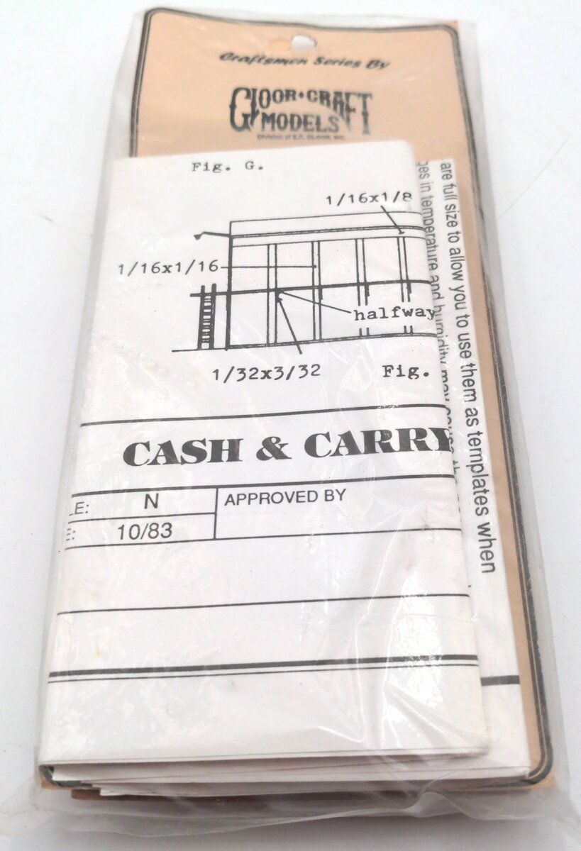 Gloor Craft Models 4023 HO Cash & Carry Lumber Company Building Kit