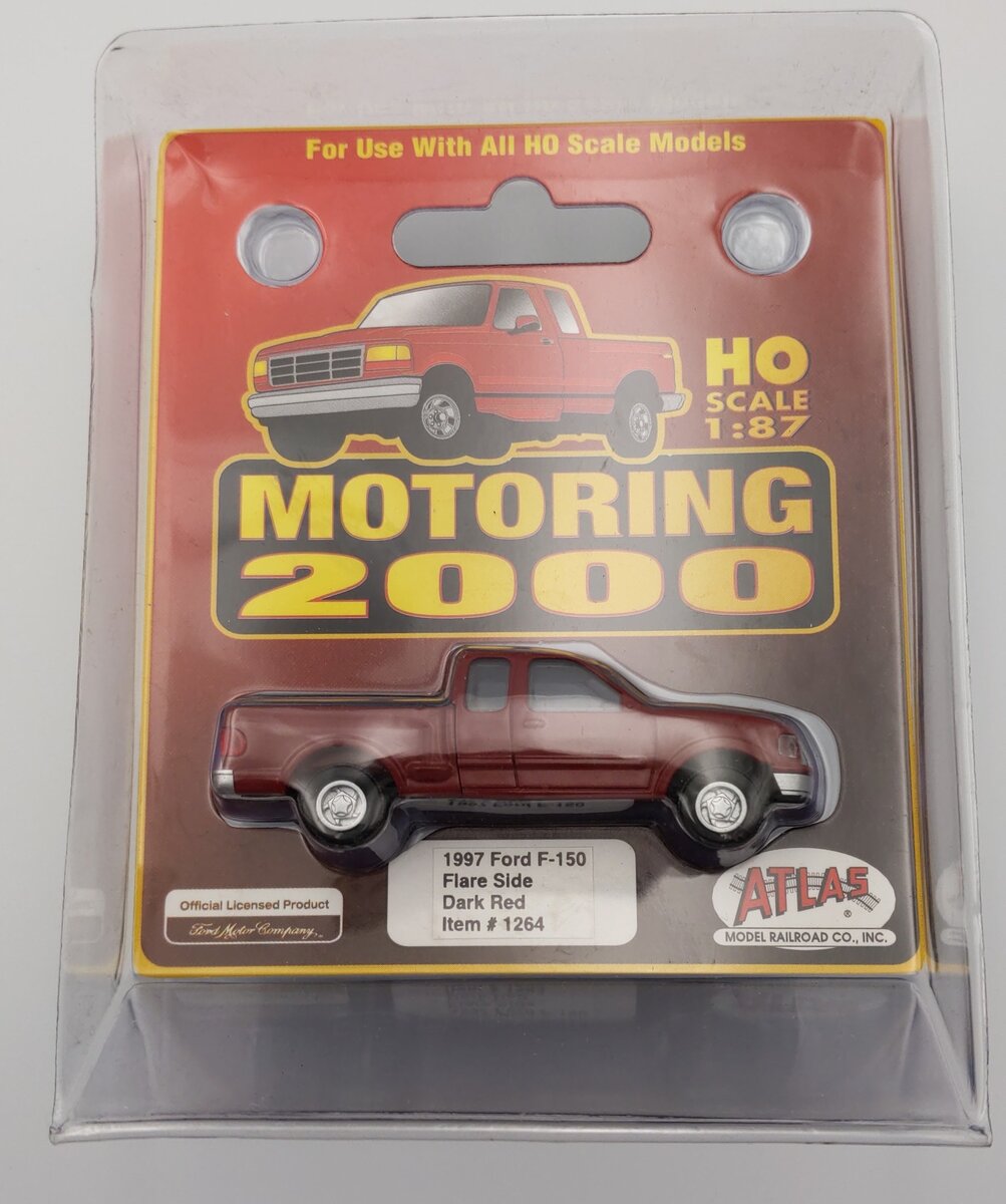 Atlas 1264 HO Scale 1997 Ford® F-150 Pickup Truck with Flare Side - Dark Red