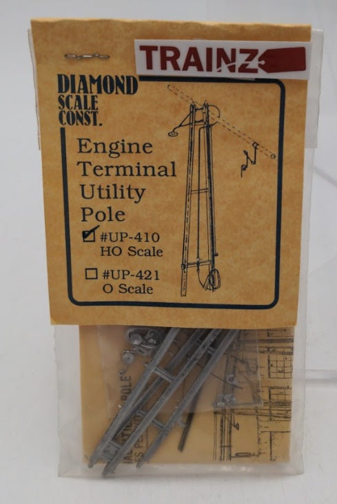 Diamond Scale 410 HO Scale Engine Terminal Utility Pole Building Kit