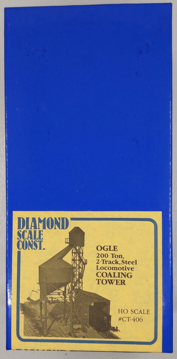 Diamond Scale CT-406 HO OGLE 200 Ton, 2 Track, Steel Locomotive Coaling Tower
