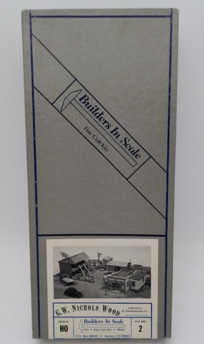 Builders-in-Scale 2 HO G.W. Nichols Limited Run Wood Fine Craft Building Kit LN/Box