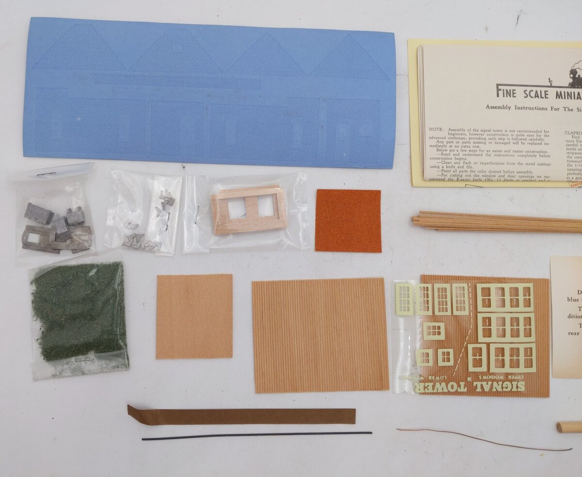 Fine Scale Miniatures 30 HO Scale Signal Tower Laser-Cut Building Kit