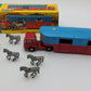 Corgi 1130 1:43 Scale Horse Transporter Chipperfields Circus W/6 Plastic Horses EX/Box