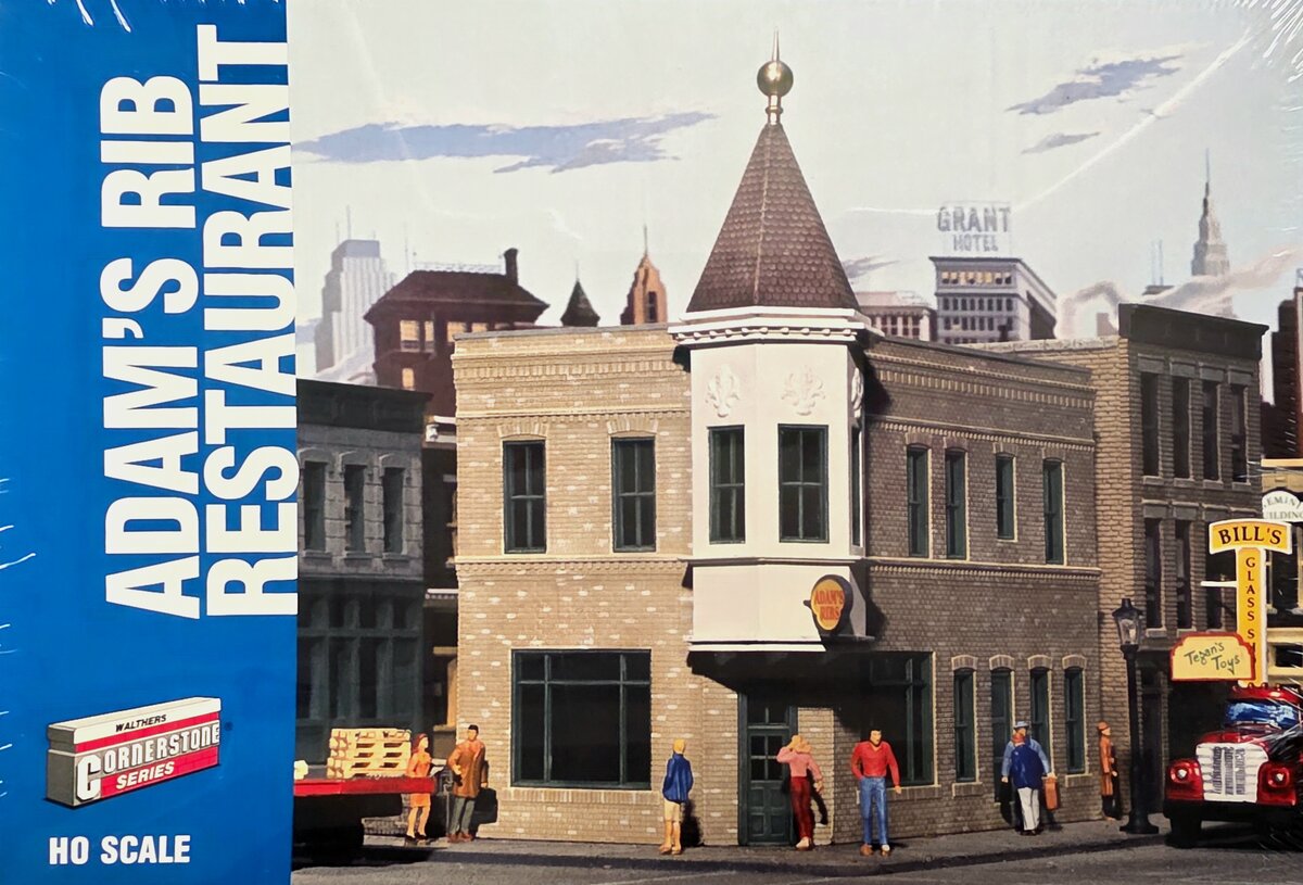Walthers 933-3034 HO Scale Cornerstone Series Adam's Ribs Restaurant Kit