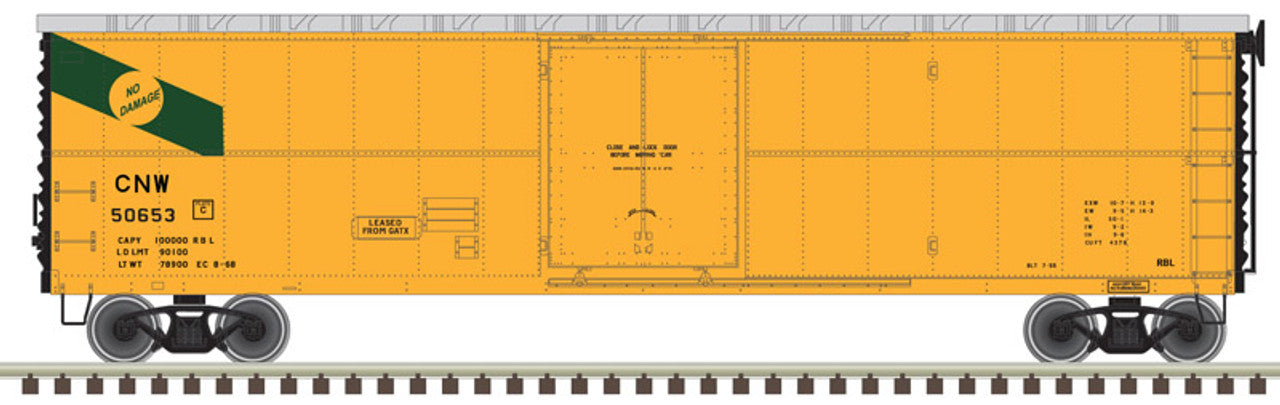 Atlas 20005790 HO Chicago & North Western 50' GARX Reefer Boxcar #50653