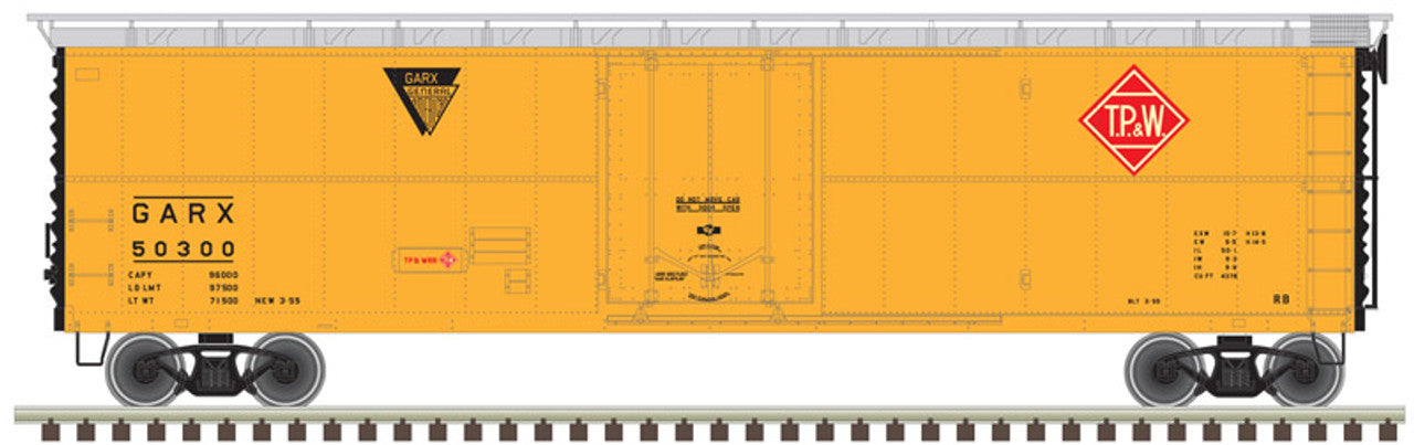 Atlas 20005793 HO Toledo Peoria & Western 50' GARX Reefer Boxcar #50303