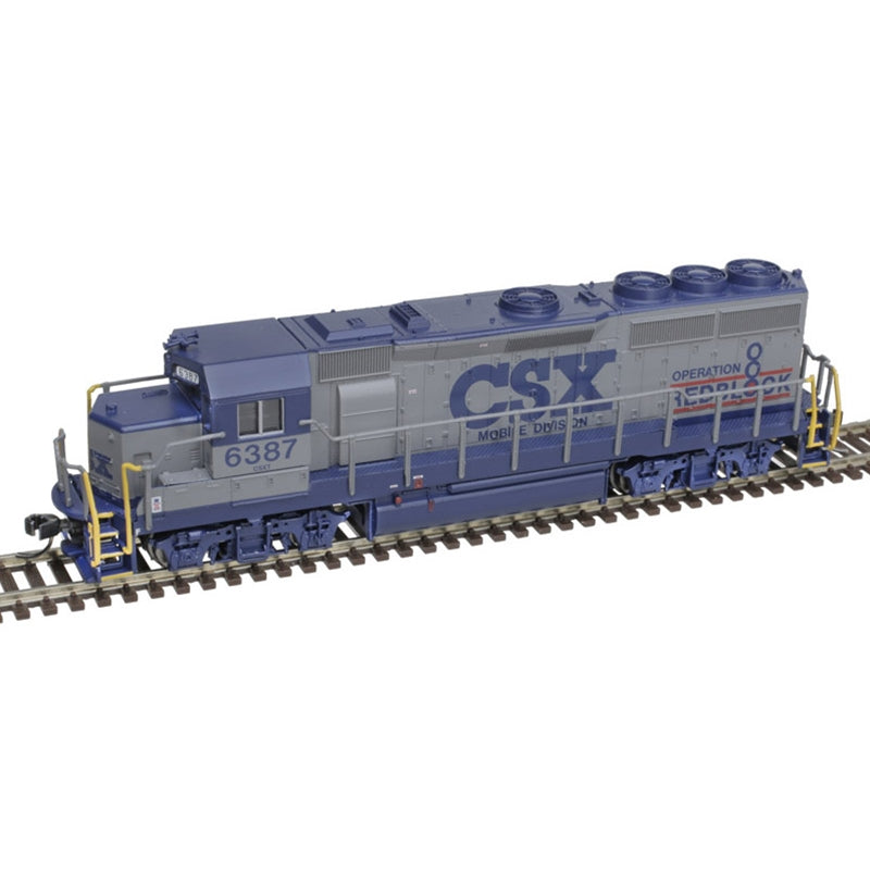Atlas 40004742 N CSX Red Block GP40-2 Diesel Locomotive with DCC & Sound #6387
