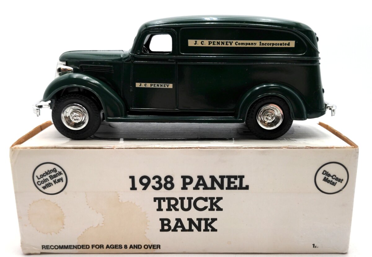 Ertl 9637 1938 Green J.C. Penney Chevy Panel Truck Bank