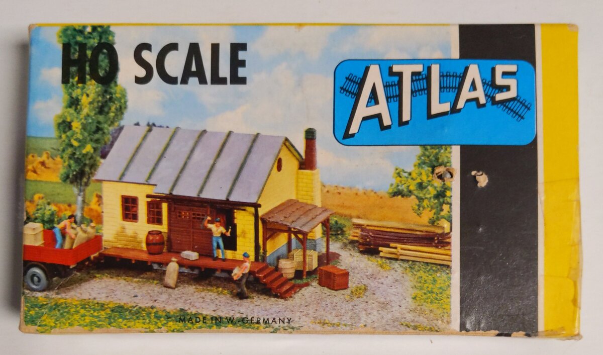Atlas 714-98 HO Scale Small Warehouse Plastic Model Building Kit