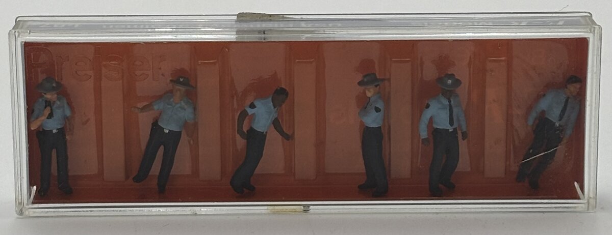 Preiser 1010060 HO USA Highway Patrolmen Figures (Set of 6)