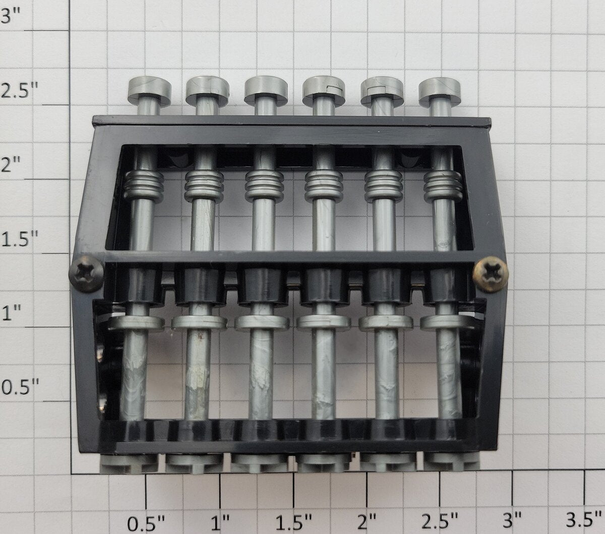 Lionel 8578-52 Black Ballast Tamper Frame with Gray Rod Assembly