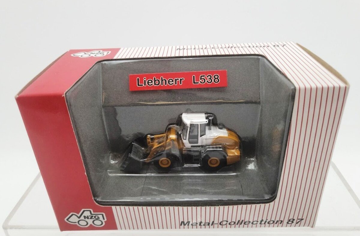 NZG 508 HO/1:87 Scale Diecast Metal-Collection 87 Yellow and White Liebherr 538