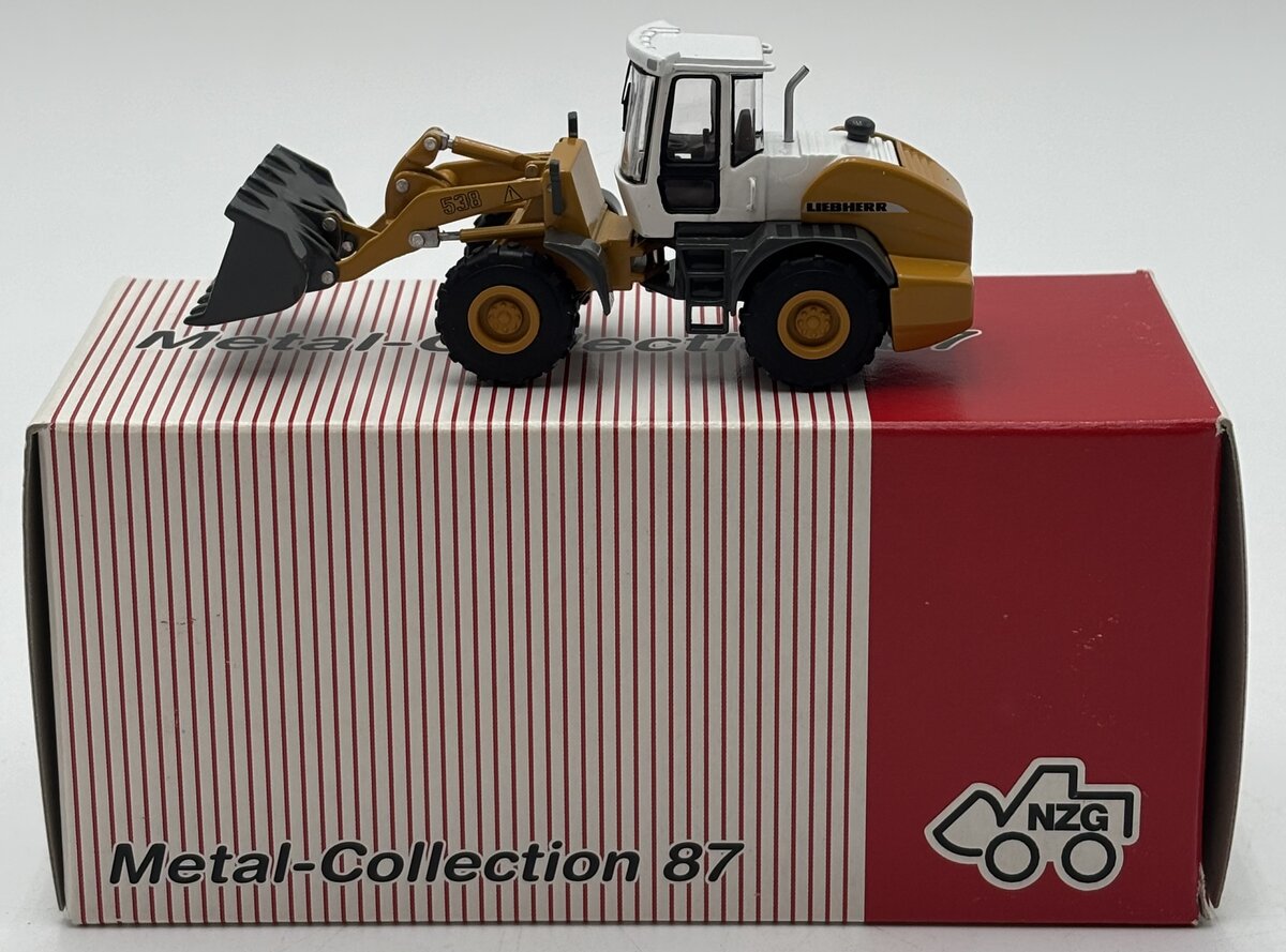 NZG 508 HO/1:87 Scale Diecast Metal-Collection 87 Yellow and White Liebherr 538