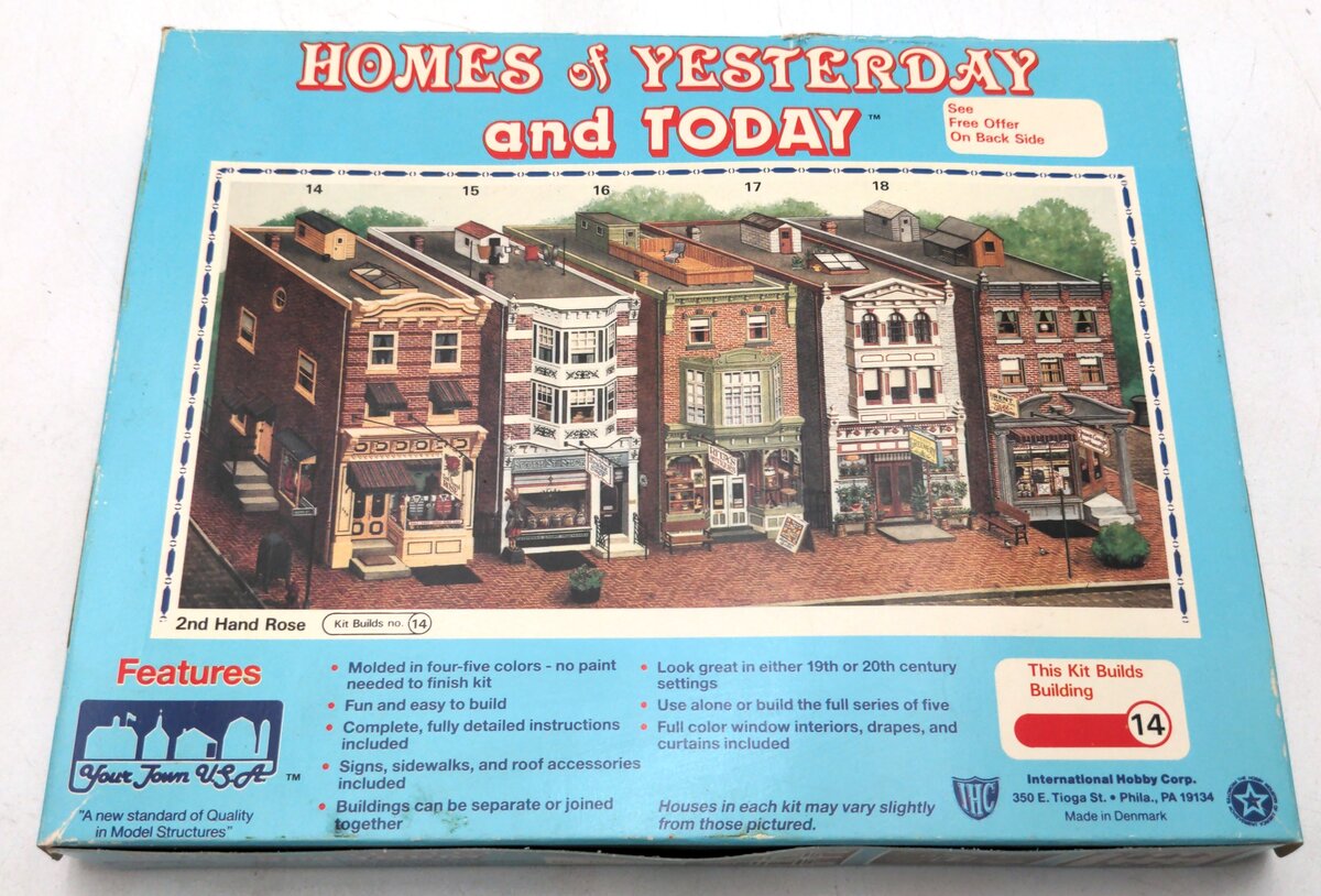 IHC 100-14 HO 2nd Hand Rose Storefront Houses Building Kit