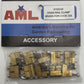 Accucraft G102-02 Universal Brass Rail Clamp, Over Rail, Side-Split (Set of 10)
