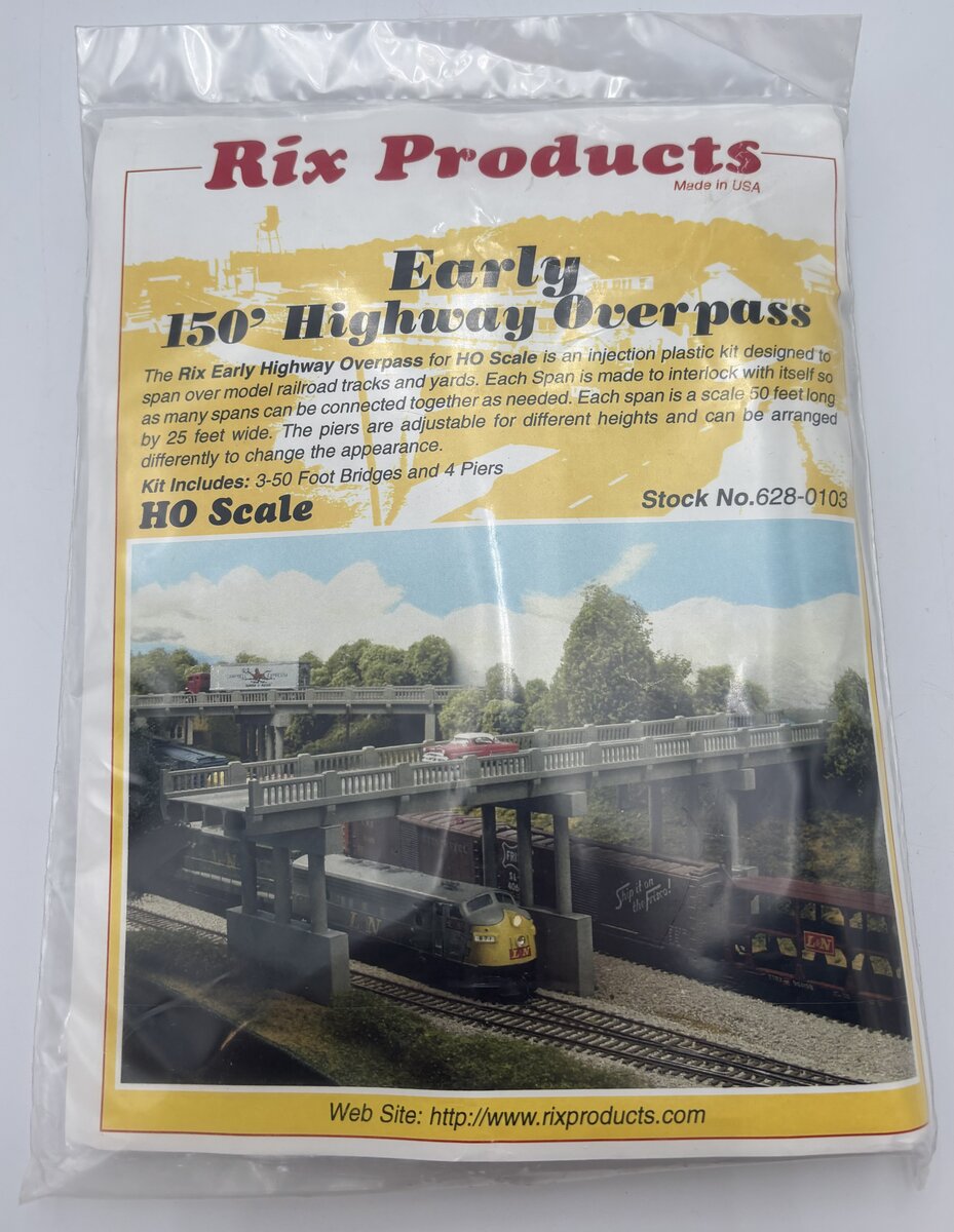 Rix Products 628-0103 HO Early 150' Highway Overpass Building Kit
