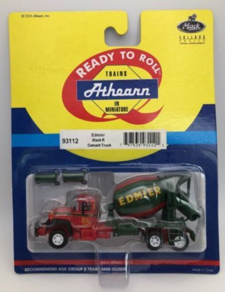 Athearn 93112 HO Edmier Mack R Cement Truck