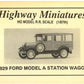 Jordan Products 360-217 HO Highway Miniatures 1929 Ford A Station Wagon Kit
