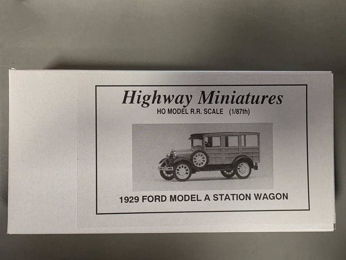 Jordan Products 360-217 HO Highway Miniatures 1929 Ford A Station Wagon Kit