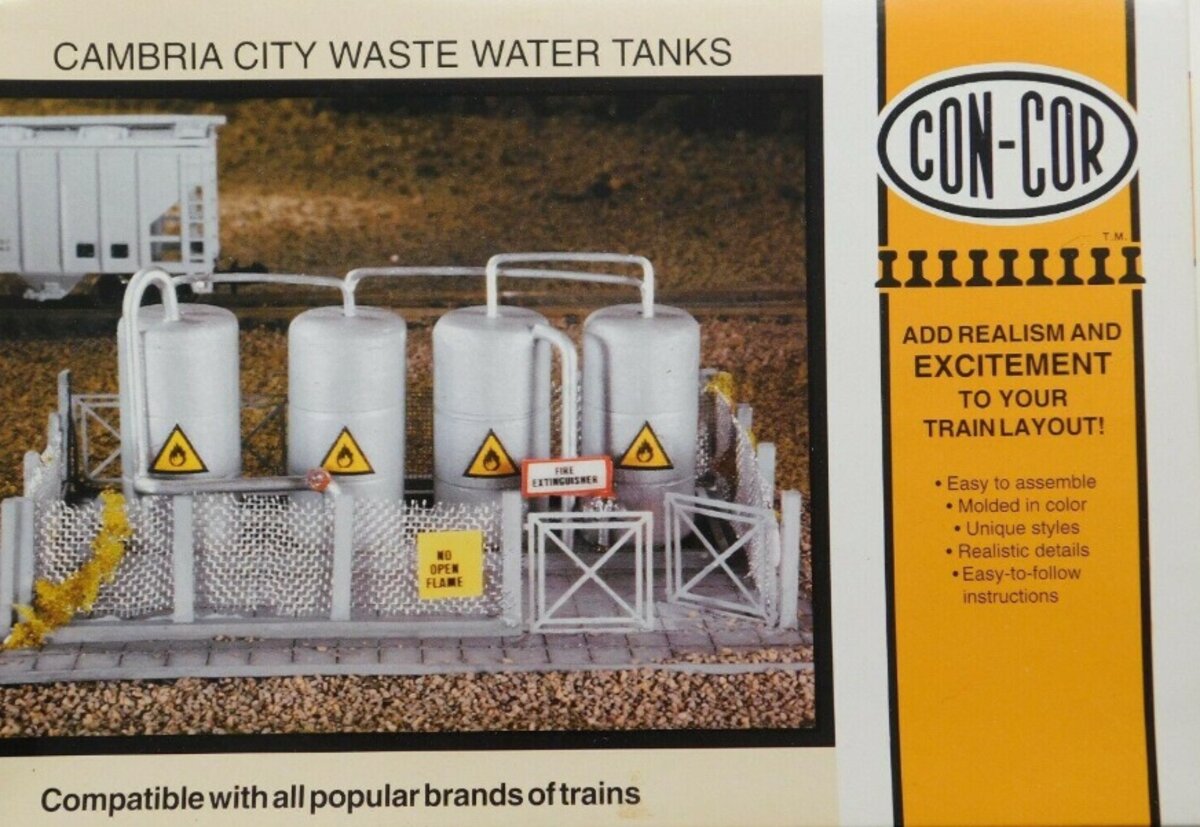 Con-Cor 687 N Scale Cambria City Waste Water Tanks