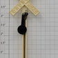 Marx MX-PCS-1W White Plastic Crossing Sign
