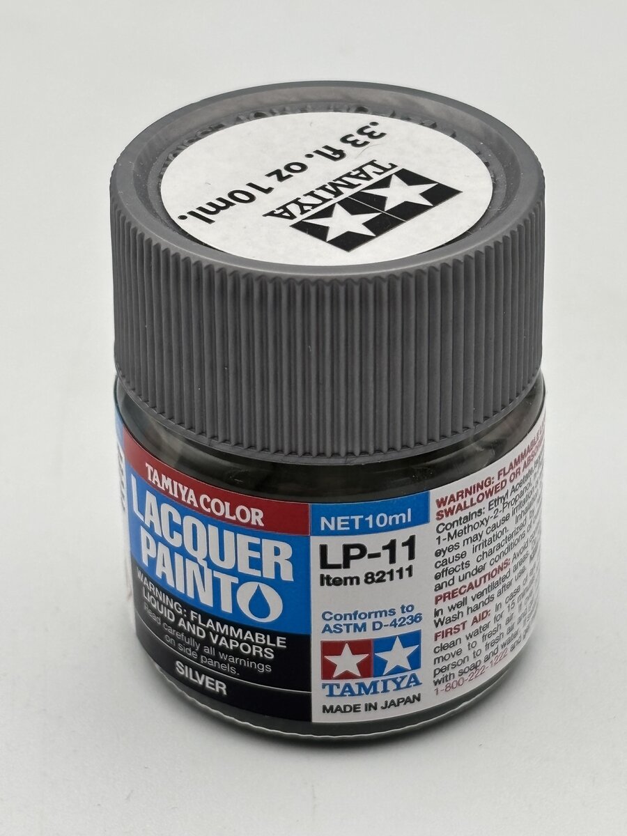 Tamiya 82111 Lacquer Lp-11 Silver 10ml Paint Bottle