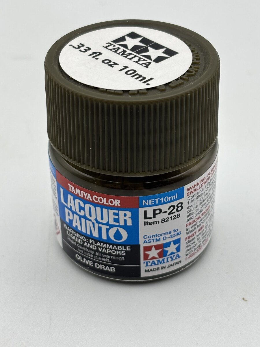 Tamiya 82128 Lacquer LP-28 Olive Drab - 10 ml Bottle