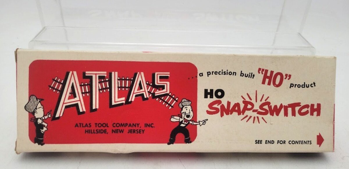 Atlas 50 HO Scale Left Hand Remote Control Snap Switch Turnout