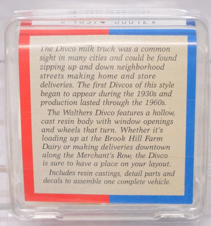 Walthers 933-4002 HO Scale Divco Milk Truck Resin Kit