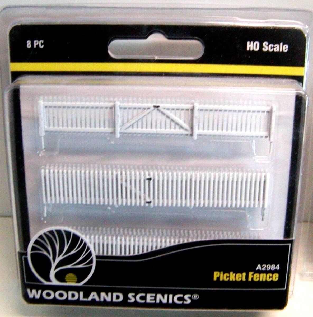 Woodland Scenics A2984 HO Picket Fence (Pack of 8)