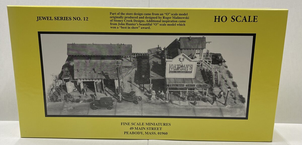 Fine Scale Miniatures 12 HO Scale Oatman's Mercantile Laser-Cut Building Kit