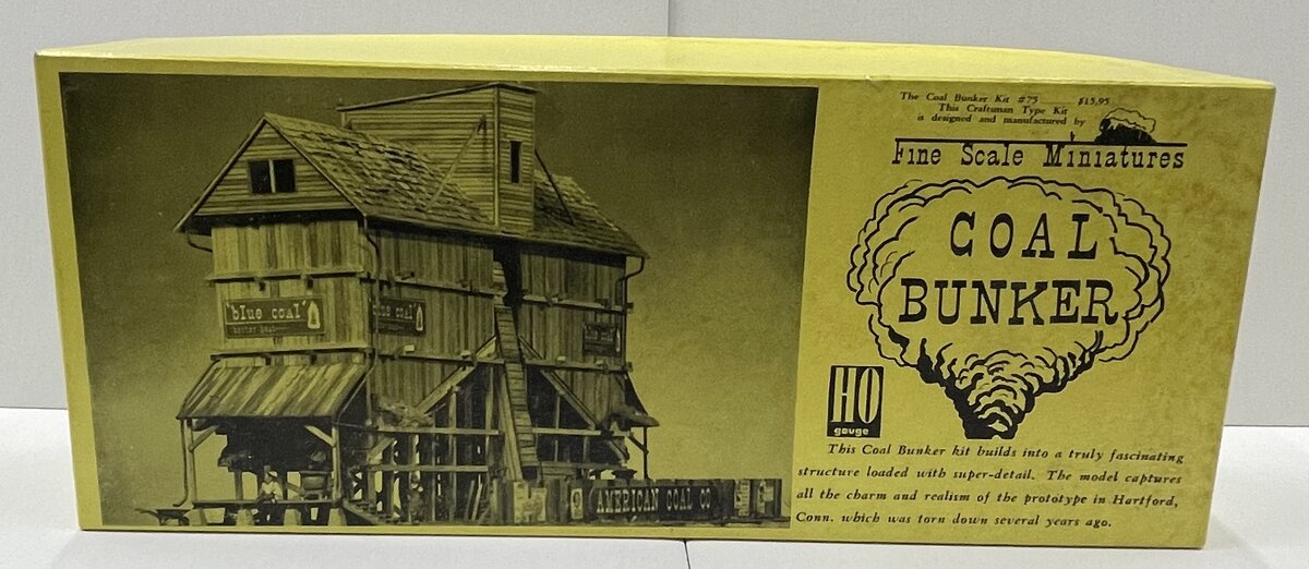 Fine Scale Miniatures 75 HO Scale "Super-Detailed" Coal Bunker Laser-Cut Kit